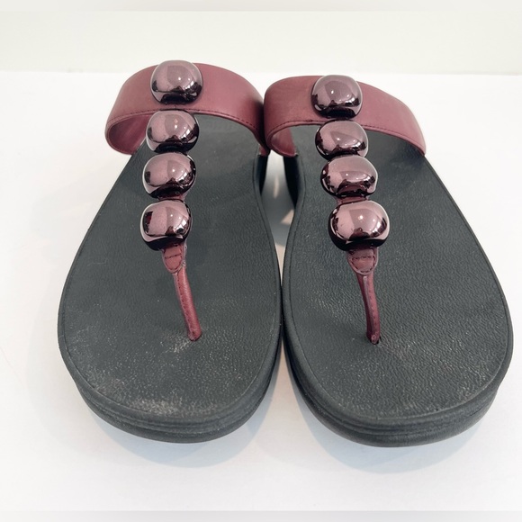 Fitflop Rola Leather Wedge Women’s Sandals Shoes Size 9 - Picture 7 of 11